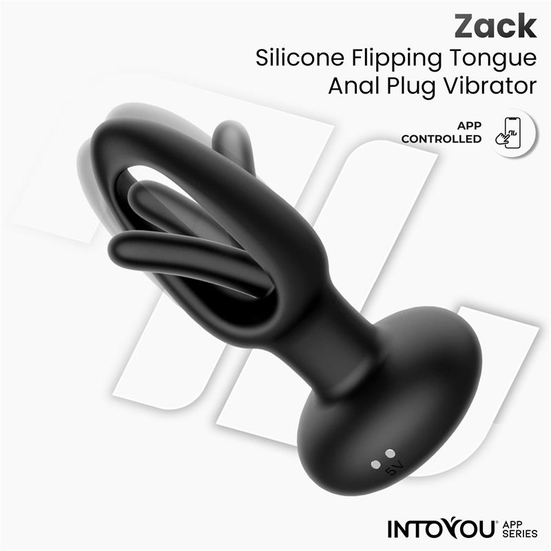 Zack Plug Anal con Flipping Tongue y Vibración con App - Imagen 4