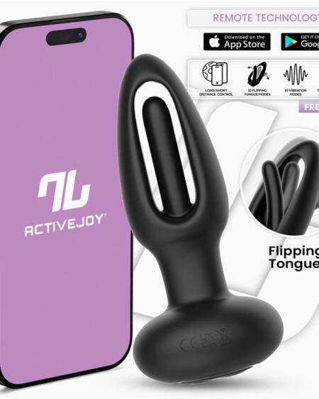 Zack Plug Anal con Flipping Tongue y Vibración con App