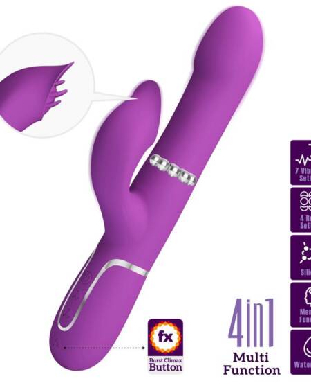 Zalin Vibrador con Bolas Rotatorias y Lengua