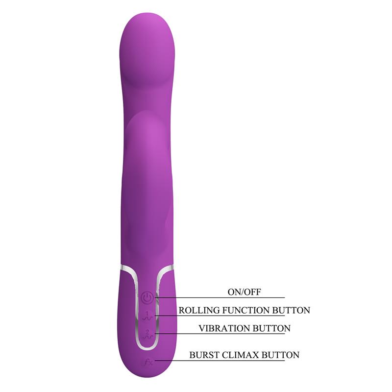 Zalin Vibrador con Bolas Rotatorias y Lengua - Imagen 8
